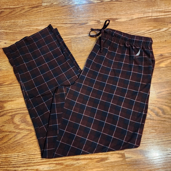 Nautica Fleece Pajama Pants Men's Size Large - Picture 1 of 7